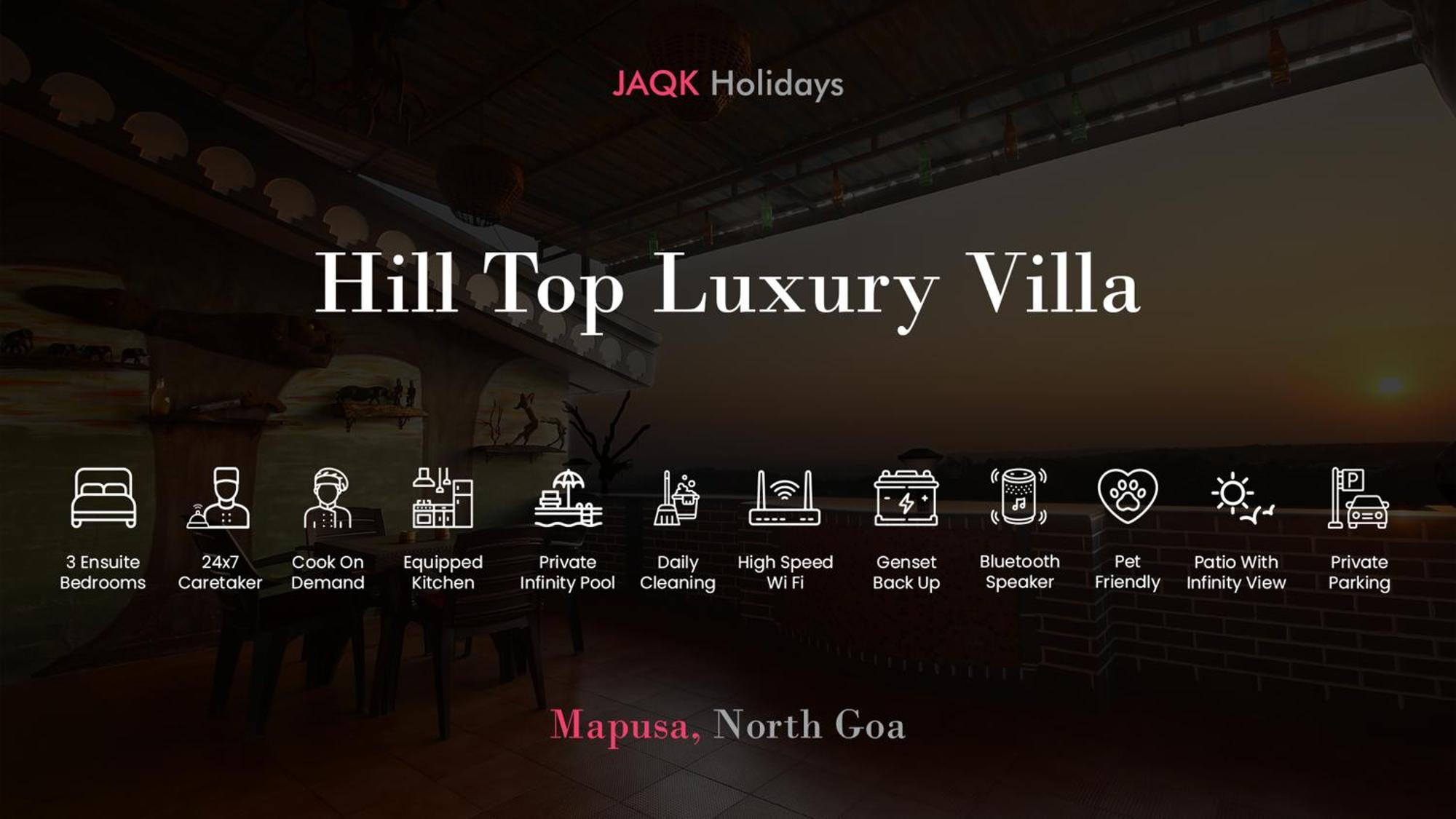Hill Luxury - 3 Bhk || Infinity Pool * Mapusa
